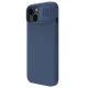 Nillkin CamShield Silky Silicone Case vāciņš iPhone 14 Plus ar MagSafe un kameras aizsargu, zils