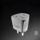 SBS UK ceļojumu adapteris Type G, balts
