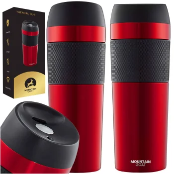 Termokrūze Mountain Goat TRAVEL 450 ml, sarkana