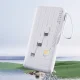 Dudao K11 Pro 20000mAh ārējais akumulators ar iebūvētiem kabeļiem, balts