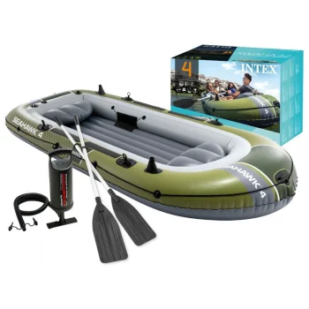 Piepūšamā laiva 4 personām Intex Seahawk 4 ar sūkni un airiem 66334