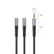 Audio adapteris Orico AX2 3.5 mm mini jack austiņām un mikrofonam 0.5 m, melns
