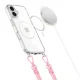 Tech-Protect Flexair Chain MagSafe vāciņš priekš iPhone 16 ar 2 aukliņām, caurspīdīgs