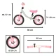 Trike Fix Balance Bērnu Balansa Ritenis Līdzsvara Velosipēds Atpūtai Sportam, Rozā | Kid\'s Balance Bike