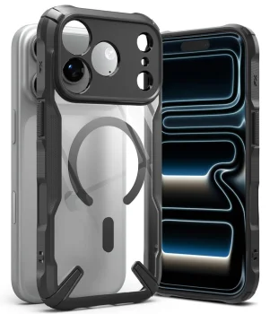 Ringke Fusion X Magnetic MagSafe vāciņš iPhone 18 Pro Max / 17 Pro Max, melns