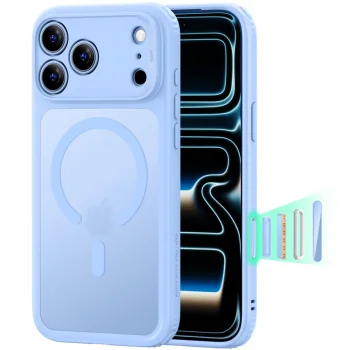 ESR Classic Hybrid MagSafe vāciņš iPhone 18 Pro Max / 17 Pro Max, gaiši zils