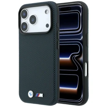 BMW M Quadrille Kevlar MagSafe vāciņš iPhone 17 Pro / 18 Pro, tumši zils