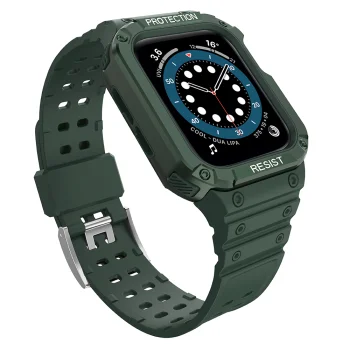 Aizsargājošs maciņš un siksniņa Apple Watch 38/40/41mm, Zaļš