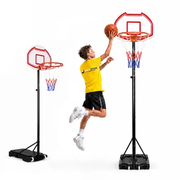 Movepro brīvi stāvošs basketbola grozs ar regulējamu augstumu līdz 210 cm