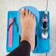 Pedikīra galds ar regulējamu kāju balstu, ventilatoru un palielināmo stiklu
