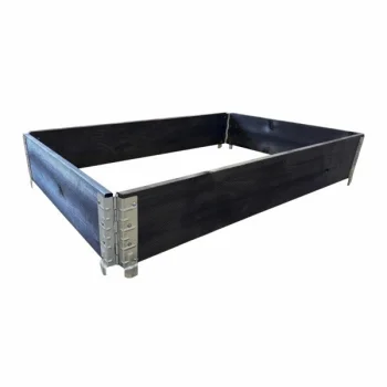 Koka paaugstinātā dārza dobe KLASIKA GARDEN, 1200x800x195 mm, Melna