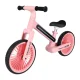 Līdzsvara velosipēds Trike Fix Glow LED ar 12\" EVA riteņiem, rozā