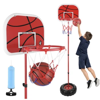 Bbērnu basketbola grozs ar statīvu, regulējams 109-170 cm