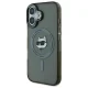 Karl Lagerfeld iPhone 16 vāciņš IML Metal Choupette Head MagSafe, melns