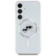 Karl Lagerfeld Button Karl & Choupette Heads MagSafe vāciņš Samsung Galaxy S25, balts