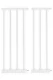 Ecotoys drošības vārtiņi kāpnēm un durvīm, 74-132 cm, tērauds, balti