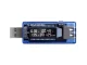 USB sprieguma un strāvas mērītājs, voltmetrs / ampērmetrs, zils