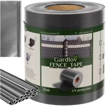 Gardlov žoga lente 19cm x 35m 630g/m2 ar stiprinājumiem, pelēka