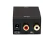 Optiskais konvertētājs Toslink SPDIF uz 2x Cinch RCA