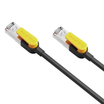 Cat7 S/STP kabelis, 1 m, melns