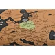 Nokasāmā Ceļotāja Pasaules Karte Plakāts 82x59cm, Lieliska dāvana 23443 | World Map Scratch Card