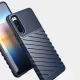 Sony Xperia 10 III / 10 III Lite Thunder Series Twill Texture TPU Mobile Phone Cover Case, Blue | Vāks Maciņš Maks...