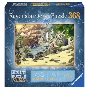 Ravensburger Exit Puzzle Kids Pirates Adventure Puzle, 368 detaļas