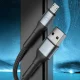 3mk Hyper Cable N-SERIES USB-A uz Micro-USB kabelis 3m 10W QC 3.0, melns