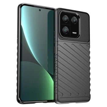 Vāciņš Xiaomi 13 Pro viedtālrunim Thunder Case, melns