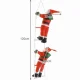 Ruhhy 22519 Ziemassvētku dekorācija - Divi Ziemassvētku vecīši uz kāpnēm, 120 cm