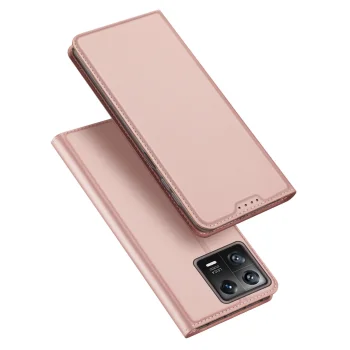 Dux Ducis Xiaomi 13 Pro atverams vāciņš maciņš grāmatiņa Skin Pro, rozā