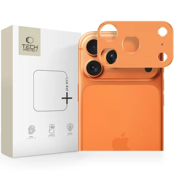 Tech-Protect Camalloy Fit+ kameras aizsargs iPhone 17 Pro oranžs