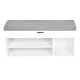 ModernHome WYJ-249 apavu skapis ar sēdekli un 3 plauktiem, balts