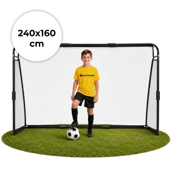 Movepro futbola vārti ar tīklu, 240x160x80 cm