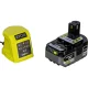 Akumulatora ķēdes zāģis Ryobi ONE+ RCS1830-140B, 18 V, 30 cm, 4.0 Ah