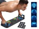 Push-up dēlis atspiešanās vingrinājumiem 14in1, melns