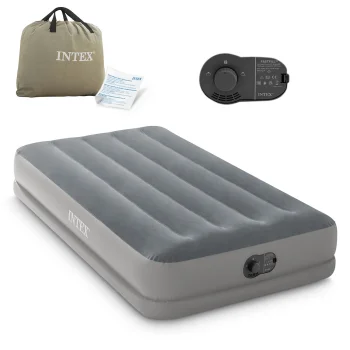 Intex 64112 vienvietīgs piepūšamais matracis 191x99x30 cm ar iebūvētu elektrisko sūkni