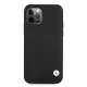 BMW iPhone 12 / 12 Pro vāciņš Leather Deboss, melns