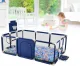 Lielā bērnu rotaļu manēža / laukums / sausais baseins 235x129cm, Zils | Safety Children\'s Playpen