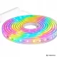 RGB LED neona lente 10m, Bluetooth, USB, ar pulti