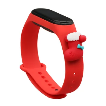 Sarkana Ziemassvētku siksniņa Xiaomi Mi Band 3 / 4