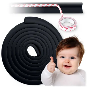 Ricokids 798711 putu aizsarglente mēbelēm, melna, 6 m