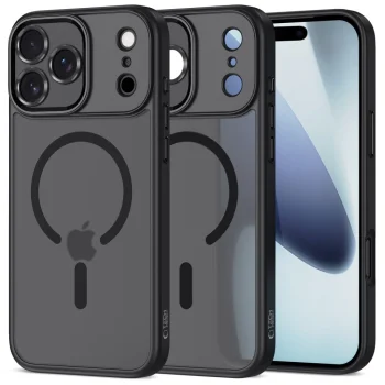 Tech-Protect MagCam MagSafe maciņš iPhone 17 Pro - Matēts melns | Phone Case Cover Matte Black