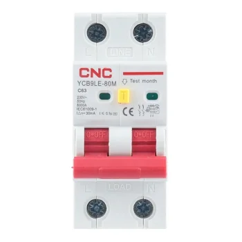 Noplūdes strāvas automātslēdzis RCBO 2P 63A C tipa 30mA 6kA