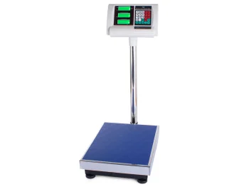 Elektroniskie platformas svari 100kg/20g, sudraba/zila