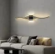 Melna Sienas Lampa Gaismeklis 60cm, Neitrāli balta gaisma | Black Wall Lamp