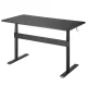 Ergo Office ER-453 Ergonomiskais galds, melns, 140x68cm