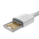 Baseus Simple Wisdom USB uz Lightning kabelis 1.5m 2.4A (2 gab.), Balts