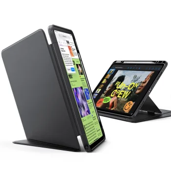 ESR Flip Hybrid atverams planšetdatora vāciņš priekš iPad Air 13", melns