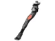 Regulējama velosipēda atbalsta kājiņa, alumīnija, 30–34 cm, melna